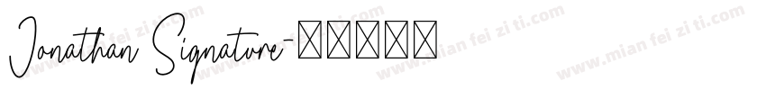 Jonathan Signature字体转换